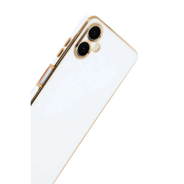 Mey İthalat®  Samsung Galaxy A07 4G Volet Silikon - Beyaz