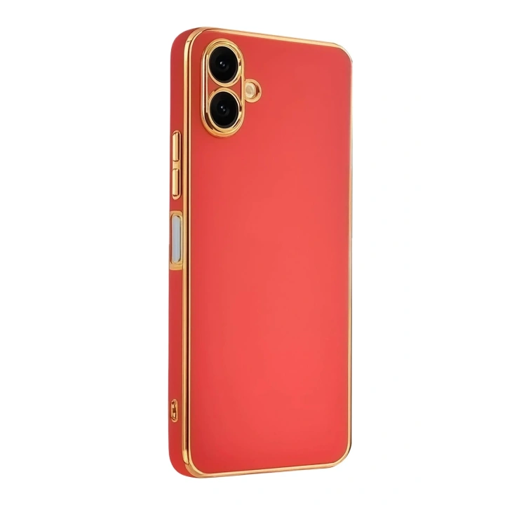 Mey İthalat®  Samsung Galaxy A07 4G Volet Silikon - Kırmızı