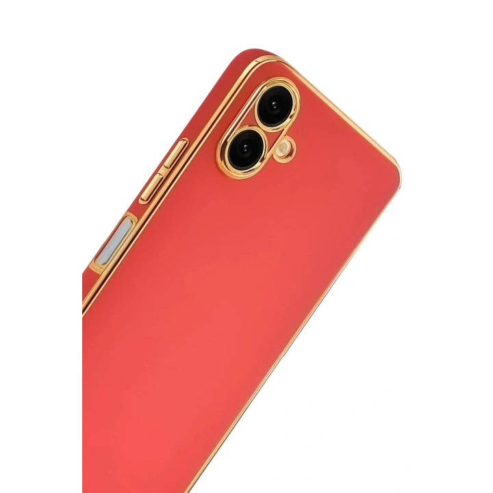 Mey İthalat®  Samsung Galaxy A07 4G Volet Silikon - Kırmızı