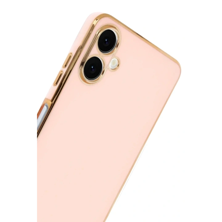 Mey İthalat®  Samsung Galaxy A07 4G Volet Silikon - Pembe