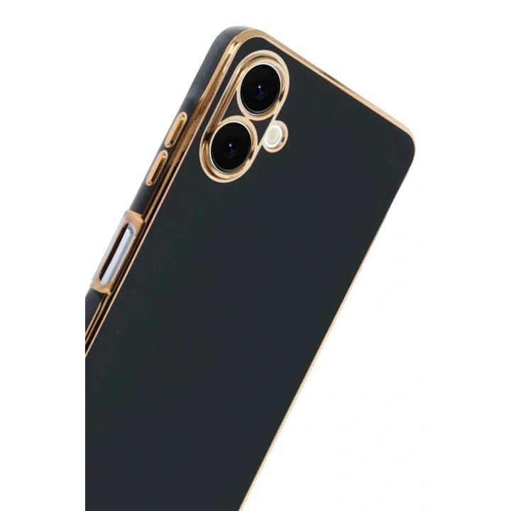 Mey İthalat®  Samsung Galaxy A07 4G Volet Silikon - Siyah