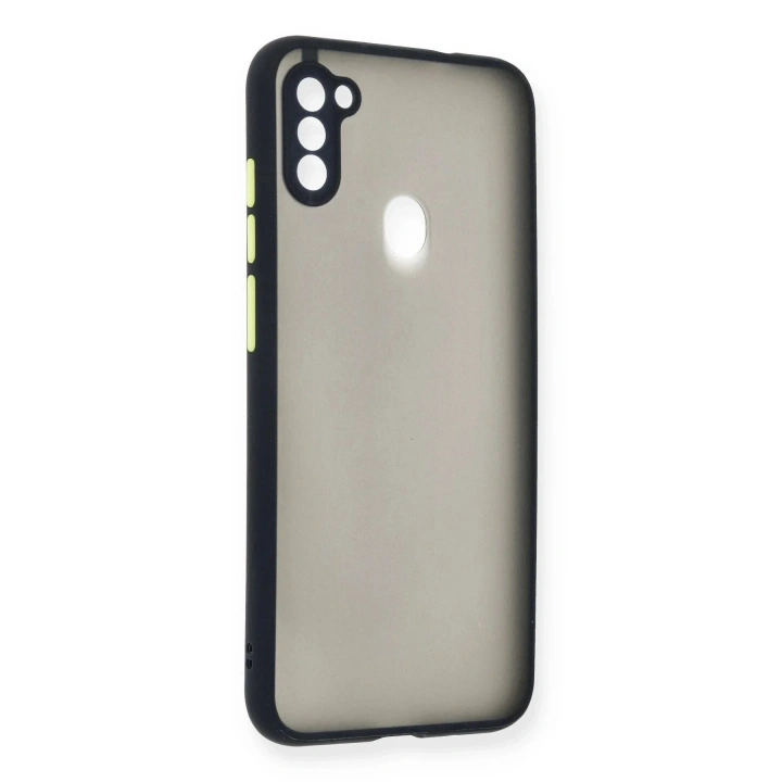 Mey İthalat®  Samsung Galaxy A11 Kılıf Montreal Silikon Kapak - Lacivert