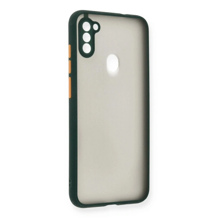 Mey İthalat®  Samsung Galaxy A11 Kılıf Montreal Silikon Kapak - Yeşil