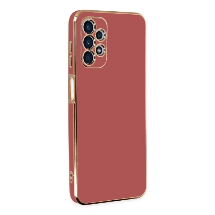 Mey İthalat®  Samsung Galaxy A13 4G Kılıf Volet Silikon - Kırmızı