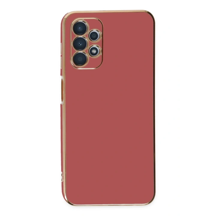 Mey İthalat®  Samsung Galaxy A13 4G Kılıf Volet Silikon - Kırmızı