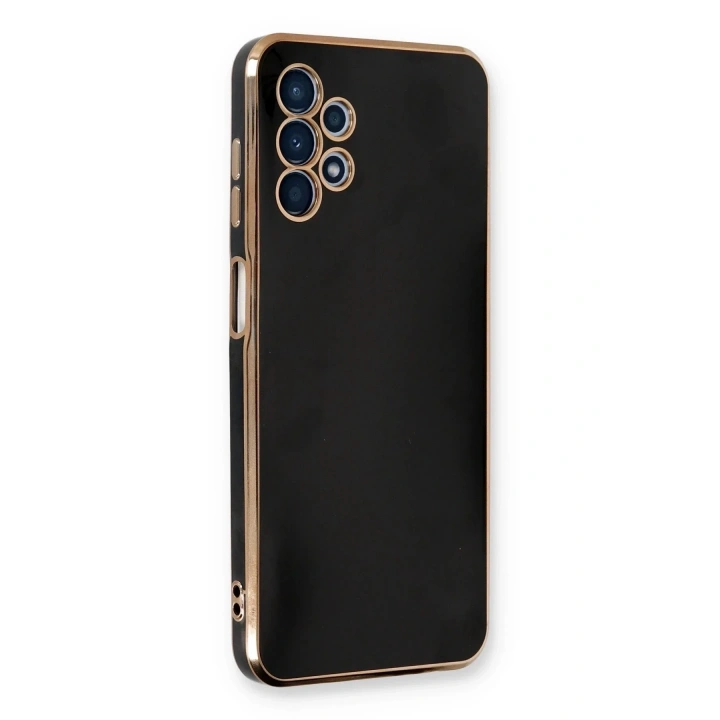 Mey İthalat®  Samsung Galaxy A13 4G Kılıf Volet Silikon - Siyah