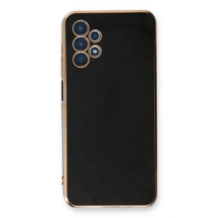 Mey İthalat®  Samsung Galaxy A13 4G Kılıf Volet Silikon - Siyah