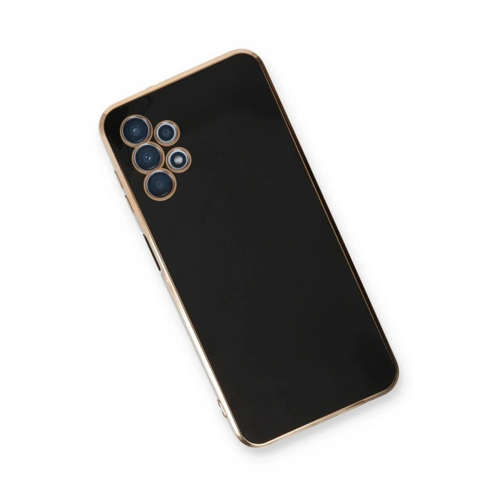Mey İthalat®  Samsung Galaxy A13 4G Kılıf Volet Silikon - Siyah