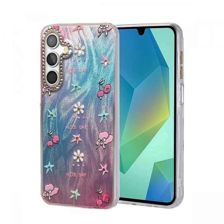 Mey İthalat®  Samsung Galaxy A14 4G Kılıf Blade Aynalı Desenli Kapak - Desen 4