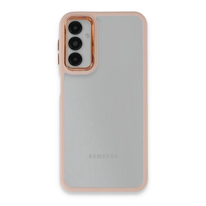 Mey İthalat®  Samsung Galaxy A14 4G Kılıf Dora Kapak - Pudra