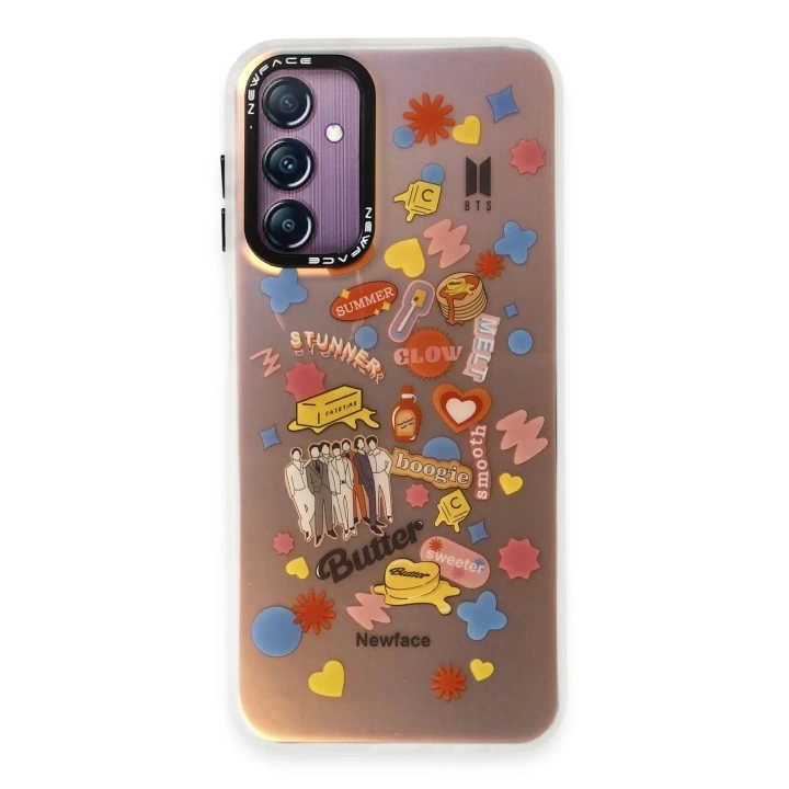 Mey İthalat®  Samsung Galaxy A14 4G Kılıf Estoril Desenli Kapak - Estoril - 16