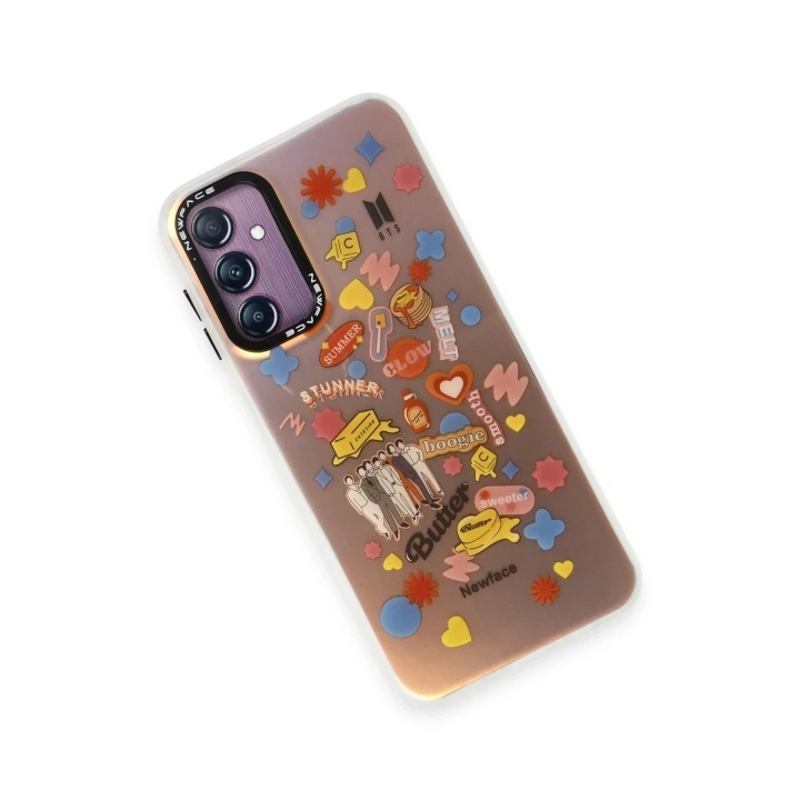 Mey İthalat®  Samsung Galaxy A14 4G Kılıf Estoril Desenli Kapak - Estoril - 16