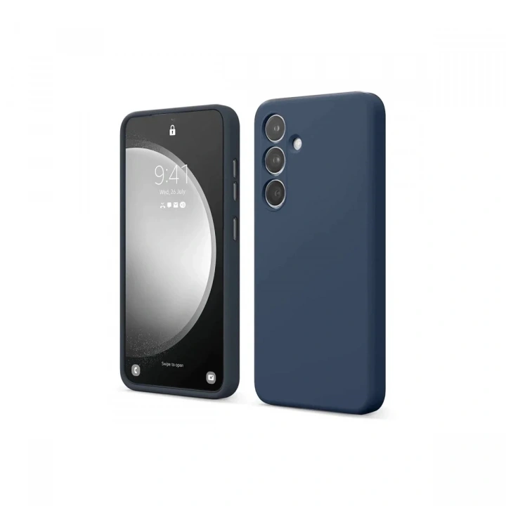 Mey İthalat®  Samsung Galaxy A14 4G Kılıf First Silikon - Lacivert