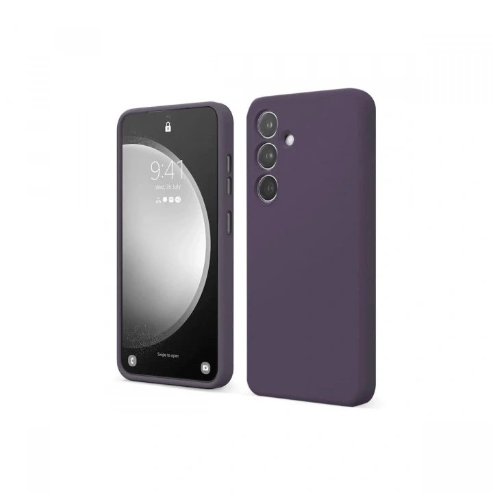 Mey İthalat®  Samsung Galaxy A14 4G Kılıf First Silikon - Mor