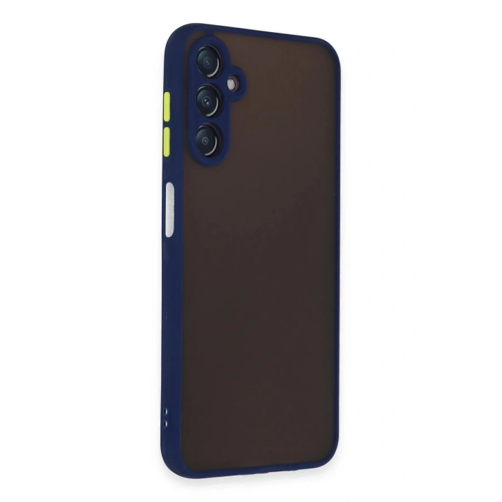 Mey İthalat®  Samsung Galaxy A14 4G Kılıf Montreal Silikon Kapak - Lacivert