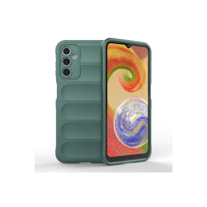 Mey İthalat®  Samsung Galaxy A14 4G Kılıf Optimum Silikon - Koyu Yeşil