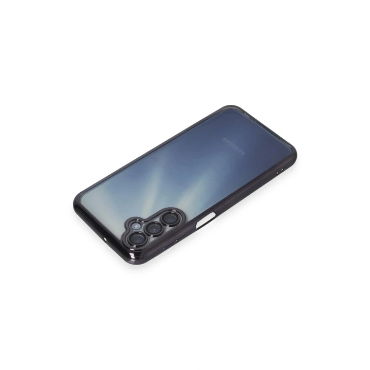 Mey İthalat®  Samsung Galaxy A15 4G Kılıf  Lensli Silikon - Mor