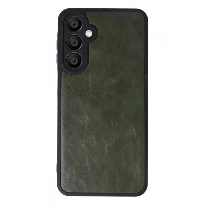 Mey İthalat®  Samsung Galaxy A16 5G Kılıf Aras Deri Kapak - Koyu Yeşil