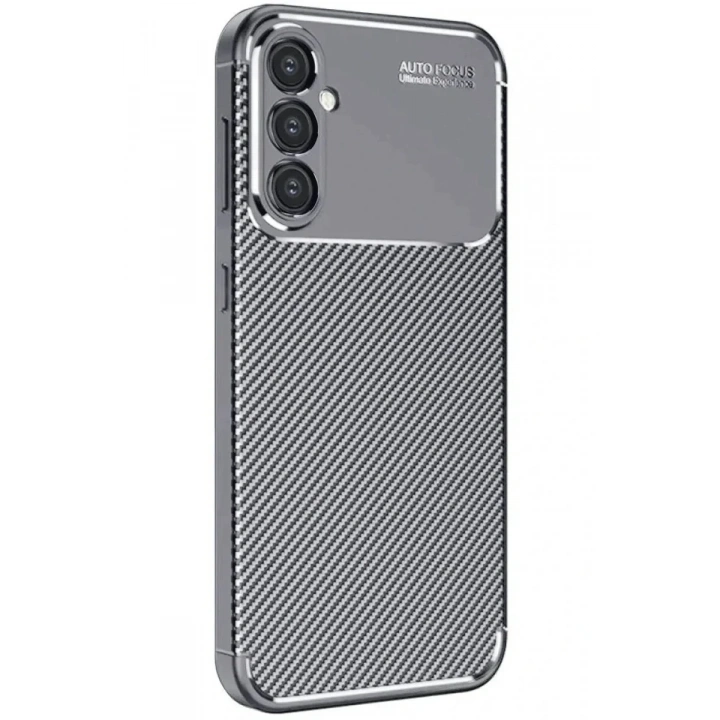 Mey İthalat®  Samsung Galaxy A16 5G Kılıf Auto Focus Karbon Kapak - Gri