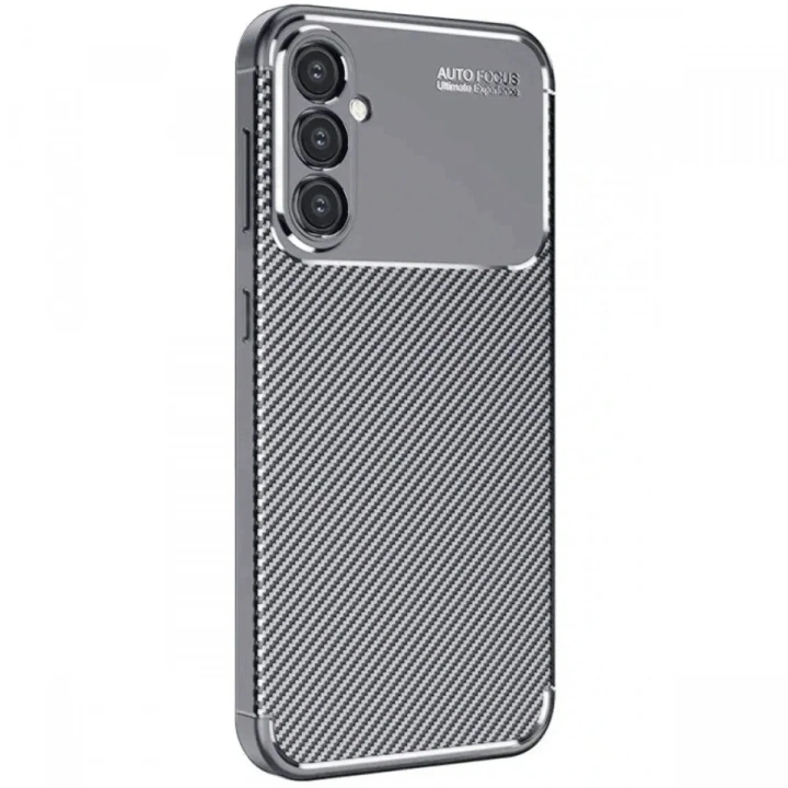 Mey İthalat®  Samsung Galaxy A16 5G Kılıf Auto Focus Karbon Kapak - Gri
