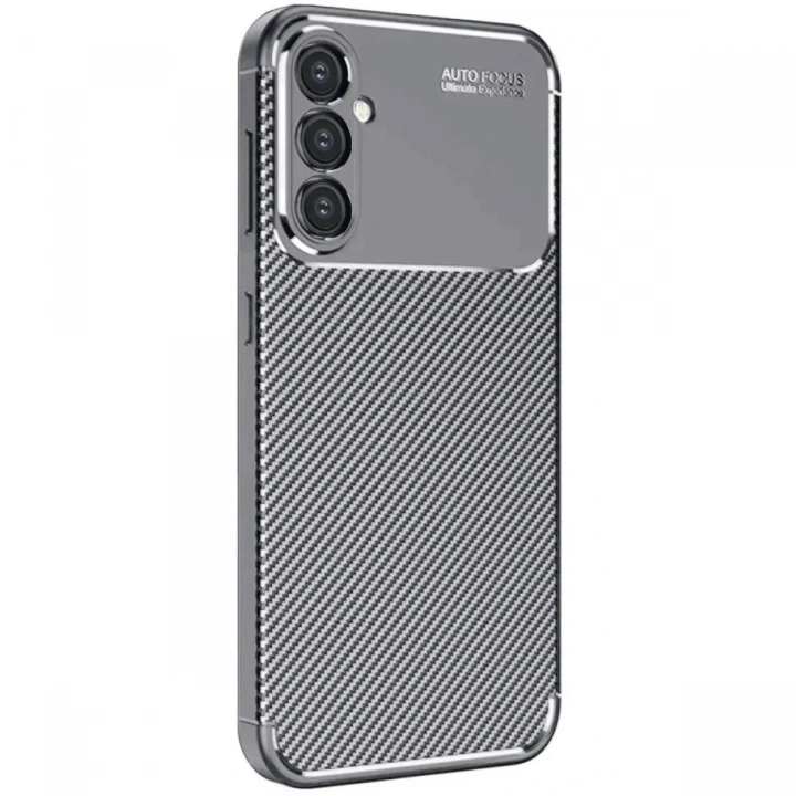 Mey İthalat®  Samsung Galaxy A16 5G Kılıf Auto Focus Karbon Kapak - Gri