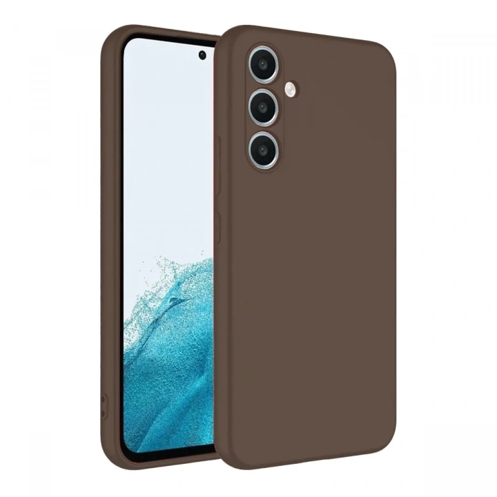 Mey İthalat®  Samsung Galaxy A16 5G Kılıf First Silikon - Kahverengi