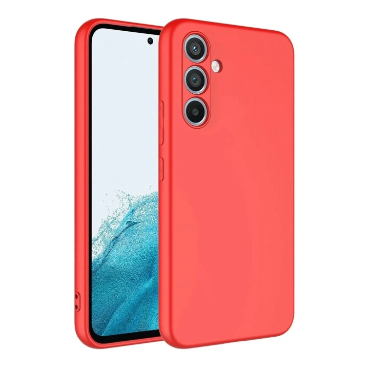 Mey İthalat®  Samsung Galaxy A16 5G Kılıf First Silikon - Kırmızı