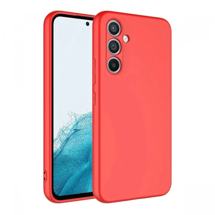 Mey İthalat®  Samsung Galaxy A16 5G Kılıf First Silikon - Kırmızı