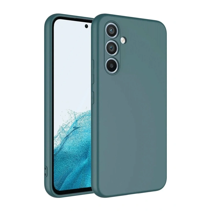 Mey İthalat®  Samsung Galaxy A16 5G Kılıf First Silikon - Koyu Yeşil