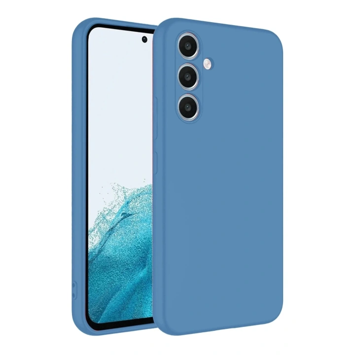 Mey İthalat®  Samsung Galaxy A16 5G Kılıf First Silikon - Mavi