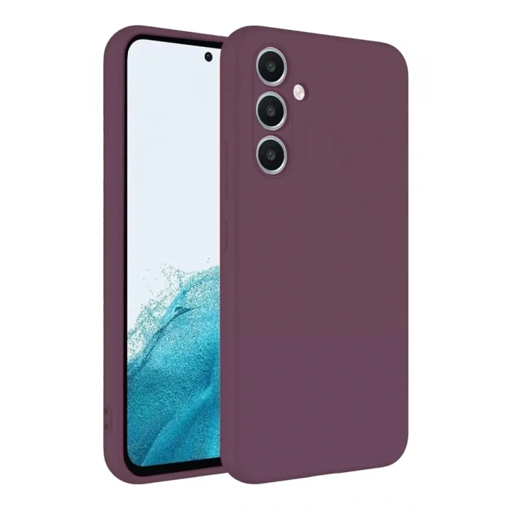 Mey İthalat®  Samsung Galaxy A16 5G Kılıf First Silikon - Mürdüm