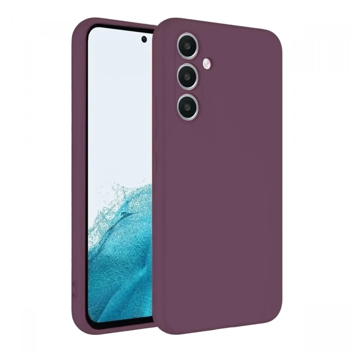 Mey İthalat®  Samsung Galaxy A16 5G Kılıf First Silikon - Mürdüm