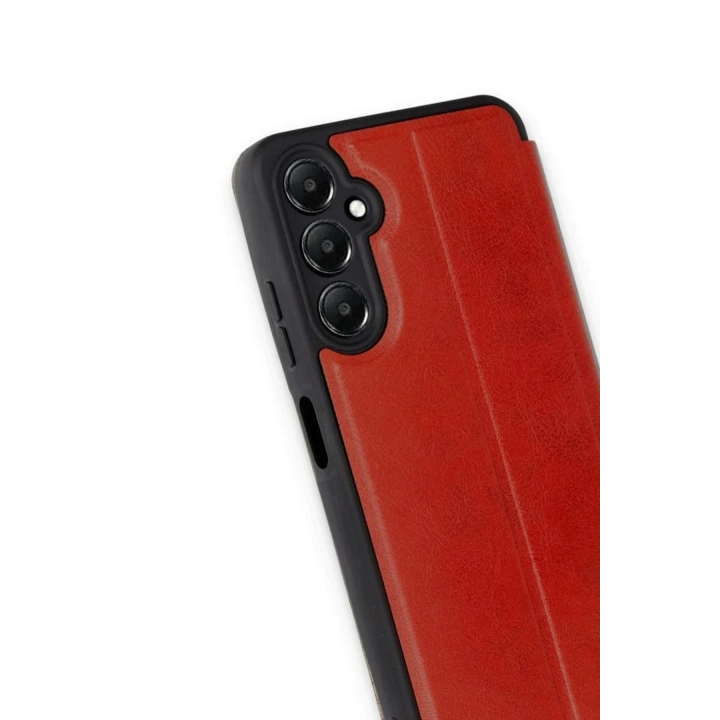 Mey İthalat®  Samsung Galaxy A16 5G Kılıf Flip Cover - Kırmızı