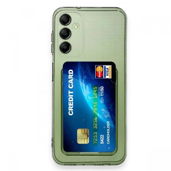 Mey İthalat®  Samsung Galaxy A16 5G Kılıf Kart Şeffaf Silikon - Şeffaf