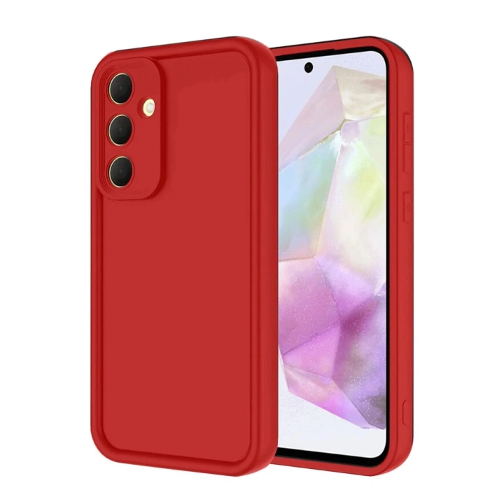 Mey İthalat®  Samsung Galaxy A16 5G Kılıf Viera Silikon - Kırmızı