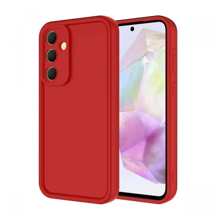Mey İthalat®  Samsung Galaxy A16 5G Kılıf Viera Silikon - Kırmızı