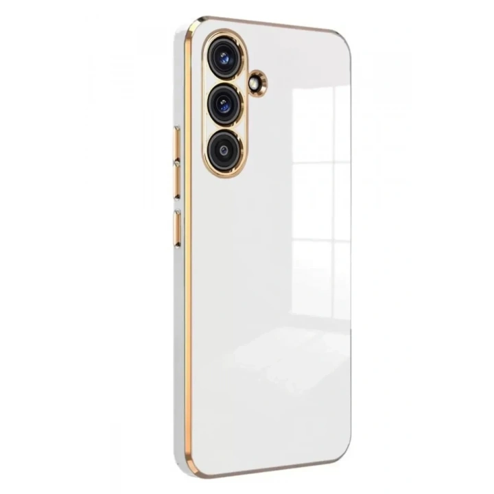 Mey İthalat®  Samsung Galaxy A16 5G Kılıf Volet Silikon - Beyaz