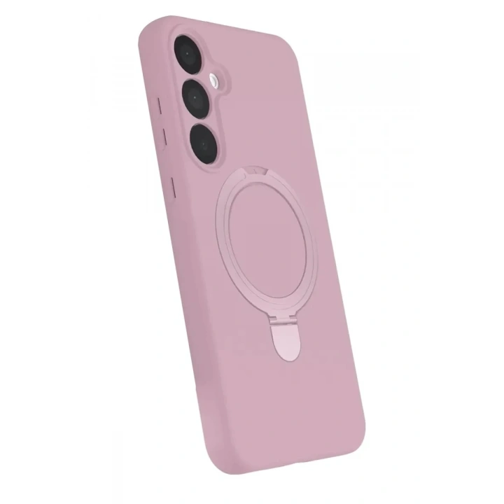 Mey İthalat®  Samsung Galaxy A16 5G Regal Magsafe Standlı Kapak - Açık Pembe