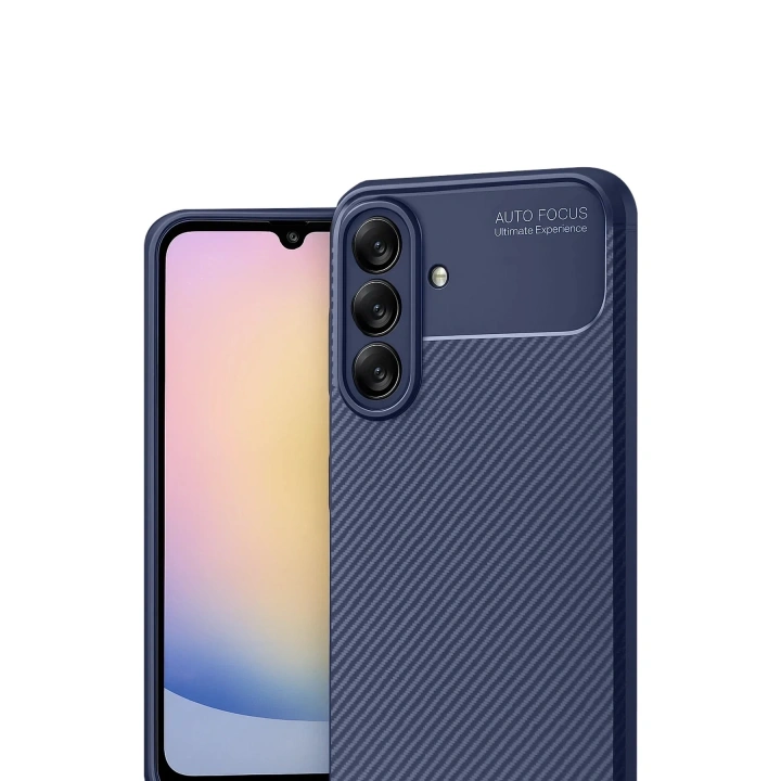 Mey İthalat®  Samsung Galaxy A17 5G Auto Focus Karbon Kapak - Lacivert