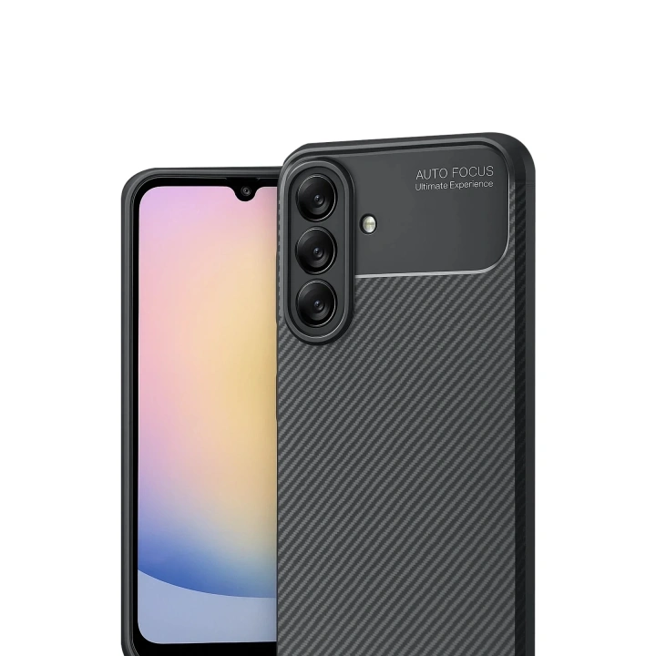 Mey İthalat®  Samsung Galaxy A17 5G Auto Focus Karbon Kapak - Siyah