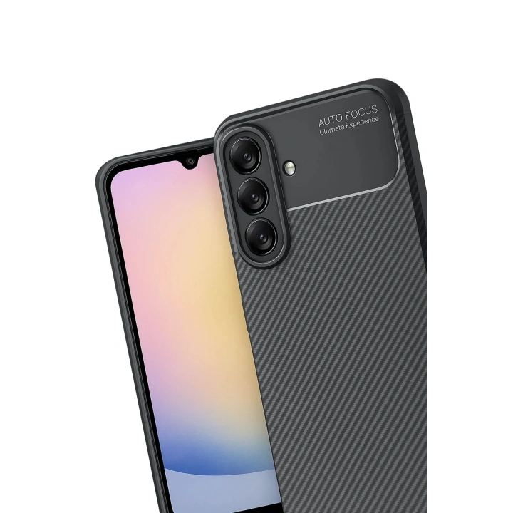 Mey İthalat®  Samsung Galaxy A17 5G Auto Focus Karbon Kapak - Siyah