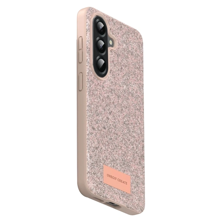 Mey İthalat®  Samsung Galaxy A17 5G Bright Simli Kapak - Pembe