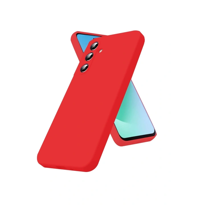 Mey İthalat®  Samsung Galaxy A17 5G First Silikon - Kırmızı