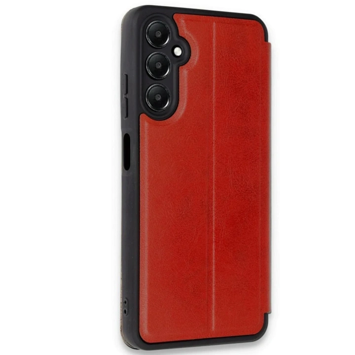 Mey İthalat®  Samsung Galaxy A17 5G Flip Cover - Kırmızı