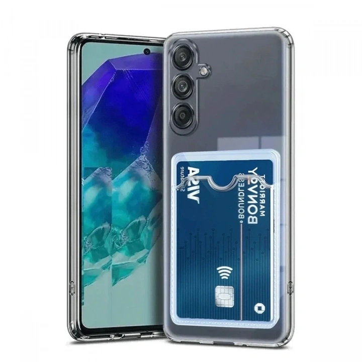Mey İthalat®  Samsung Galaxy A17 5G Kart Şeffaf Silikon - Şeffaf