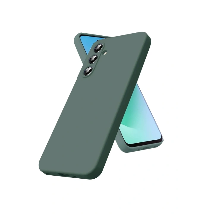 Mey İthalat®  Samsung Galaxy A17 5G Nano içi Kadife Silikon - Koyu Yeşil