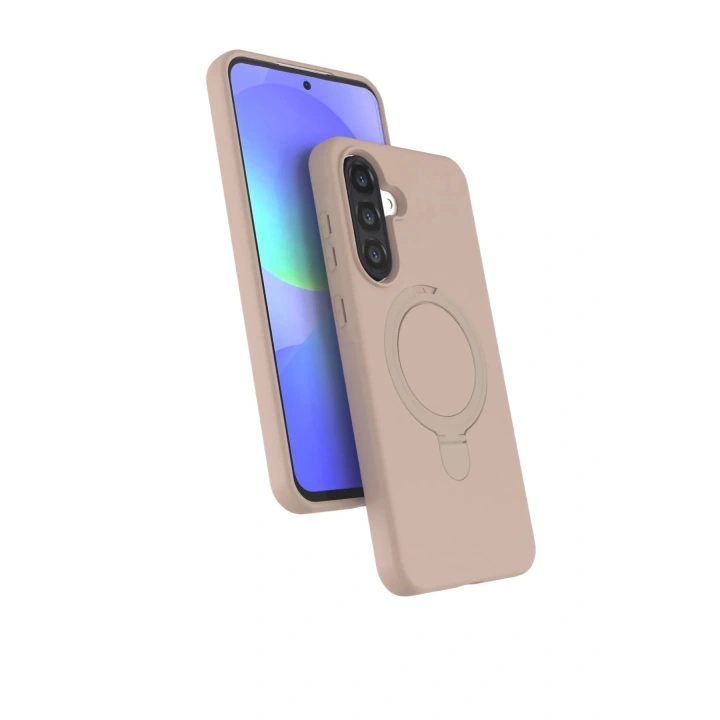 Mey İthalat®  Samsung Galaxy A17 5G Regal Magsafe Standlı Kapak - Çöl Titanyum