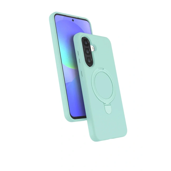 Mey İthalat®  Samsung Galaxy A17 5G Regal Magsafe Standlı Kapak - Su Yeşili