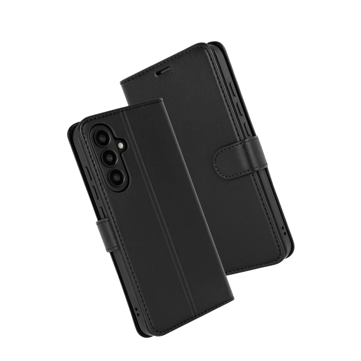 Mey İthalat®  Samsung Galaxy A17 5G Trend S Plus Kapaklı Kılıf - Siyah