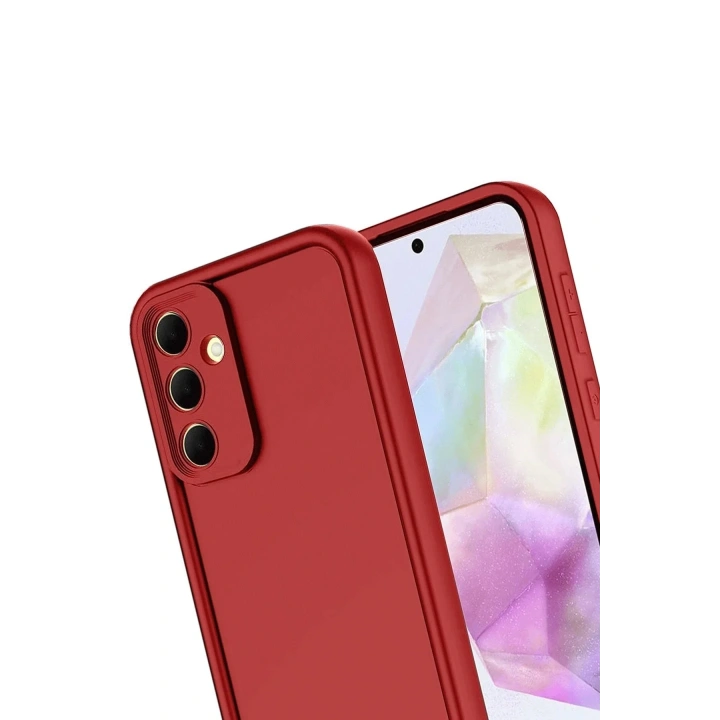 Mey İthalat®  Samsung Galaxy A17 5G Viera Silikon - Kırmızı